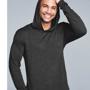 Hombres Entrenamiento Con Capucha Culturismo Músculo Ligero Tri-blend Hoodies - Product Image 6