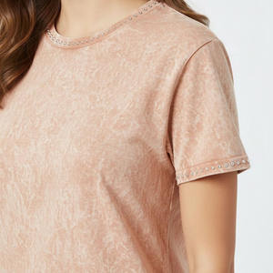 Camiseta de Manga Corta Personalizable de Alta Calidad con Diseño de Cielo Estrellado y Pedrería, Camiseta Holgada para Hombre - Product Image 3