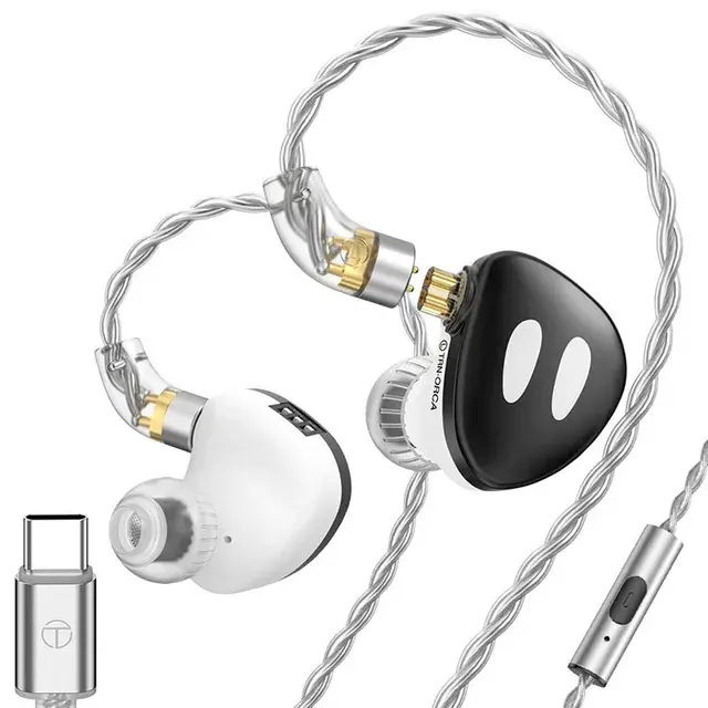 TRN ORCA Dynamic in Ear Earphones High Performance Dynamic Driver IEM Earbuds with Detachable Cable Tuning Switch Headset