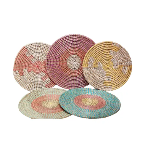 High Quality New Design Seagrass Wicker Wall Plate Wall Hanging Decor Items - Products Cheap Price From Wholesale Vietnam