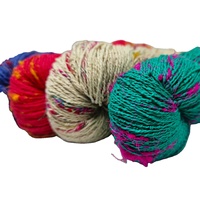 100% fil de soie pur Tussah fil de soie brut indien pur pour le tricot à la main et la broderie tissage artisanat d'art de Tussar Cocoon