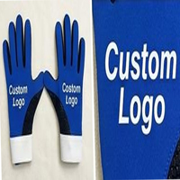Gants unisexes géliques imperméables d'hiver, pré-courbés, ajustés aux doigts, avec logo personnalisé, en latex, auto-chauffants et compatibles écran tactile