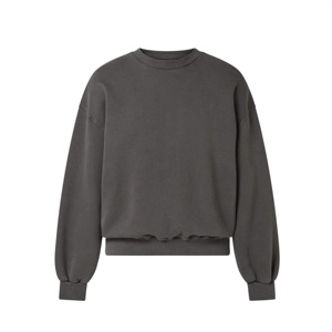 Sudadera de Invierno Transpirable, Forrada, de Punto, Estilo Urbano, Cuello Redondo, Hombros Caídos, para Hombre, con Logotipo Personalizado, Poliéster/Algodón, 340g, 2 Piezas - Product Image 3