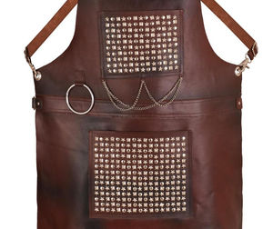 Hot Selling Customized Durable Bib Unique Design Custom Made Genuine <b>Leather</b> <b>Apron</b> Quick Dry Competitive Price-LAN-0342 - Product Image 3