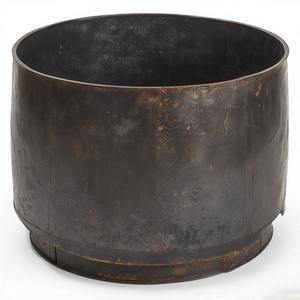 CinderEdge Modern Round <b>Firepit</b> Blackened <b>Metal</b> Surface Bowl for Outdoor Garden Patio Heating & Camping for Decoration Use - Product Image 3