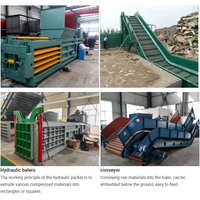 Presse à balles horizontale entièrement automatique à haut rendement pour recycler le prix du papier