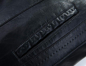 B3 באיכות גבוהה מותאם אישית מותג גברים אמיתי shearling ג 'קטים מעור פרווה מחבל פרוה פוקס פרווה מחבל מעיל עור פרווה - Product Image 5
