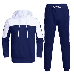Nouvel Arrivage – Survêtements d'Hiver Décontractés pour Hommes, Deux Pièces, à Capuche, Couleur Unie, 100% Coton, Coupe-Vent et Respirant – Vente en Gros - Product Image 6