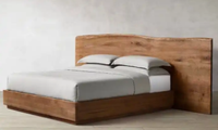 Venta al por mayor: Cama de plataforma plegable de lujo moderna, vintage y real, de alta calidad, con borde natural, para almacenamiento, muebles para el hogar, estilo americano.