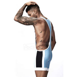 เสื้อกล้ามนักมวยปล้ำสำหรับผู้ชายผ้าแห้งเร็วดีไซน์ล่าสุด - Product Image 6