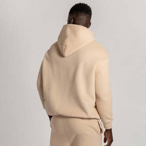 Custom Cotton 500gsm Track Stacked Set Embroidered Sweat Suit Men Two Pieces Flare <b>Pants</b> Set Hoodie Tracksuits Sweatsuit for Men - Product Image 3