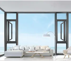 GWINT Best Selling Canada Certificate Aluminum Window Triple Glazed Aluminium Casement Windows