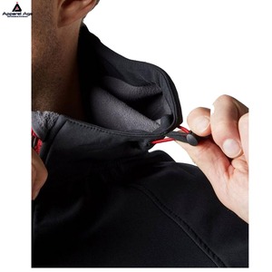 Veste softshell pour hommes taille plus personnalisée de qualité supérieure OEM vêtements de sport à capuche imperméables pour l'hiver pour les sports d'automne en plein air - Product Image 4