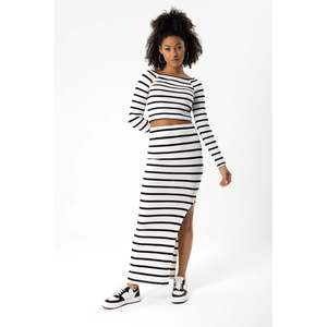 Haut à manches longues rayé noir - Product Image 1
