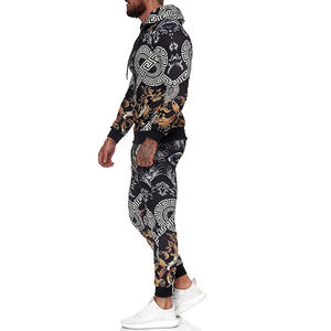 Survêtement d'hiver 2-en-1 en molleton léger 100 % coton à capuche de haute qualité, design personnalisé, impression par sublimation contrastée, vente en gros - Product Image 4