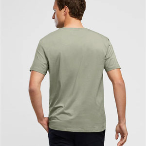 T-shirt manches courtes à col rond uni en jersey 50/50 respirant - Product Image 6