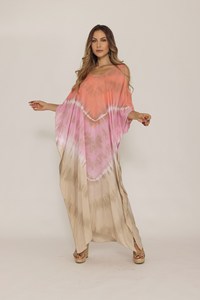 Women <b>Summer</b> Style Beach Wear Boho Hippie Short Maxi Dress Tie & Dye Resort Wear Short <b>Kaftan</b> Dress at Bulk Wholesale Prices OEM - Product Image 5