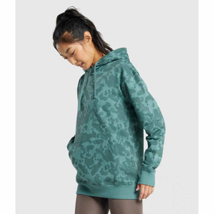 Sweat à capuche personnalisé pour femme en polyester/coton, anti-rétrécissement, doublé, impression par sublimation de haute qualité, logo personnalisé, respirant, prix de gros - Product Image 3