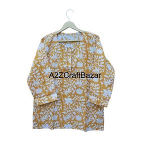 Luxury Printed Floral Summer Night Pajama Set for Bridesmaids 100% Cotton Soft Neck Drawstring Closure Elegant Breathable - Product Image 2