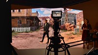 Escenario XR para Grabación de Películas en 3D, Producción Virtual, Pantalla LED, Escenario con Pantalla LED, Video Wall LED para Estudio, Pantalla LED