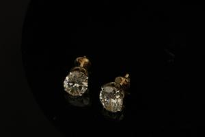 Pendiente de diamante de moda en oro blanco y rosa Chapado en oro certificado IGI para fiesta de boda y regalo - Product Image 4