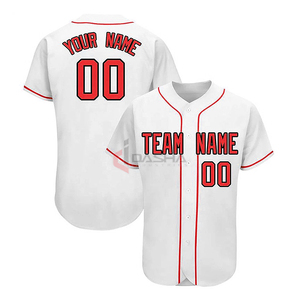 Vente en gros de vêtements de sport de haute qualité avec logo personnalisé maillot et chemise de baseball vierges unis design respirant professionnel à vendre - Product Image 1