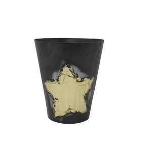 Juego decorativo de mesa de 2 floreros de hierro/latón Color Negro estilo lujoso florero maceta para decoración de Navidad - Product Image 4