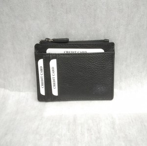Cartera de Cuero para Tarjetas de Crédito, Débito, Identificación, Metro, con Protección RFID, Monedero Pequeño y Delgado con Cremallera, Unisex 2026 - Product Image 4
