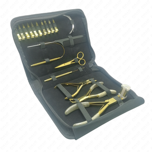 Kit d'outils d'extension de cheveux couleur or de qualité supérieure pince à ruban perlage outils d'extension de cheveux abordables - Product Image 3