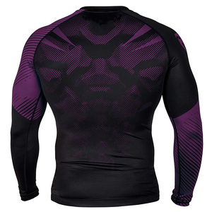 Men's Custom Sublimation Printed Quick Dry Gym Sweatsuit <b>Black</b> Rash Guard <b>Long</b> <b>T</b>-<b>shirt</b> for Training & Running Adult Sportswear - Product Image 5