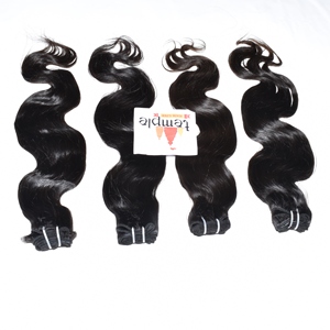 Extensiones de Cabello Humano Natural Negro con Doble Trama Procesada a Máquina Vietnamita, Ondulado Profundo para Mujer, Sin Cutícula Alineada - Product Image 1