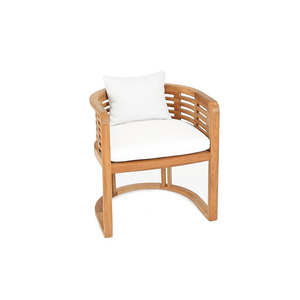 High Quality Solid Teak Wood <b>Dining</b> <b>Chair</b> with Cushion Fabric Foam Modern Design for Home Indoor and Outdoor Use - Product Image 5