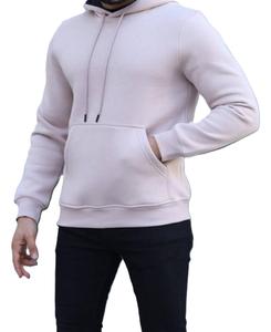 Nueva Moda Hombre Sudadera con Capucha ODM de Otoño Tejida Bordada Lisa para Gimnasio, Chándal, Sudadera de Manga Larga Estampada Oversize, Color Rosa - Product Image 5