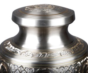 Exquisite Solid Brass Cremation Urn <b>for</b> Human <b>Ashes</b> Pewter Funeral Urn <b>for</b> <b>Ashes</b> Adult Handcrafted Made from High Quality Brass - Product Image 6