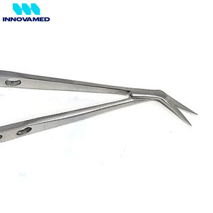 Ciseaux à ressort micro Spring Stitch 5.5 à pointe incurvée, en acier inoxydable, pour broderie, couture et soin des ongles INNOVAMED - Product Image 5