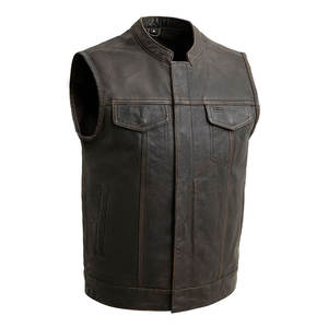 Gilet en cuir pour homme de la meilleure qualité, veste en cuir véritable, veste en cuir pour homme, vente chaude, vêtements pour homme - Product Image 1