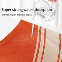 Absorbant pliable compressé antimicrobien sans sable coton turc rayé personnalisé couleur et taille serviette de plage avec glands
