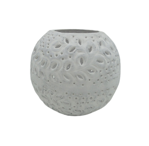 Soporte votivo redondo de diseñador decorativo de aluminio diseño americano cobre con recipientes antivela verde hechos a mano - Product Image 3