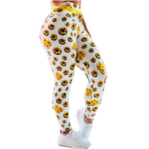 <b>Hot</b> Sale Women's 3D Flower Print Yoga <b>Leggings</b> High Waist Seamless Breathable Quick Dry Feature for Sport Fitness Casual Summer - Product Image 6