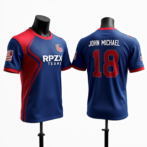 เสื้อกีฬาเล่นซอฟต์บอลสำหรับผู้ชายเสื้อเจอร์ซีย์ตกปลาระบายอากาศได้ดีแห้งเร็วปรับแต่งได้ - Product Image 6