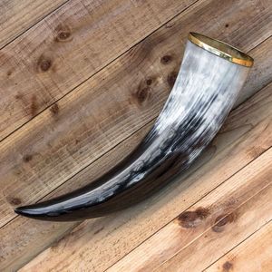 Juegos de cuerno para beber vikingo de cuerno de buey de calidad superior para regalo, se acepta logotipo personalizado, cuerno para beber vikingo personalizado para pieza - Product Image 6