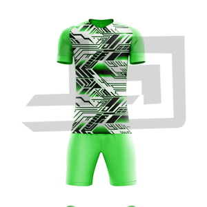 Uniforme de Fútbol para Club, Camiseta y Pantalones Cortos Transpirables, Ligeros, 100% Poliéster, Nombre del Equipo Personalizado para Profesionales - Product Image 4