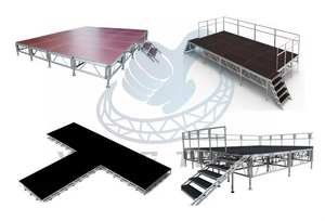 आउटडोर संगीत कार्यक्रम के लिए एल्यूमीनियम चलती चरण 1.22 मीटर x 1.22m 1.22m x 2.44m x - Product Image 2