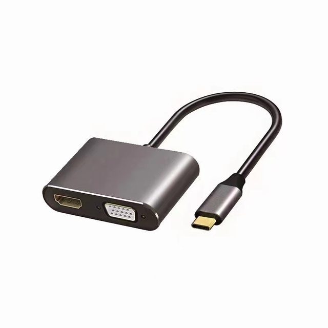 4 in 1 USB C HDMI Type c to HDTV 4K Adapter VGA USB3.0 Audio Video Converter PD 87W Fast Charger
