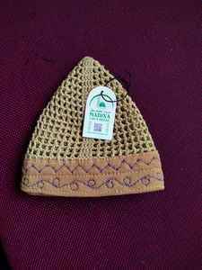 Chapeau Kufi pour homme, best-seller, tricoté à la main, brodé, bonnet de prière musulman, coton premium, bande, entreprise, Bangladesh, écologique - Product Image 5
