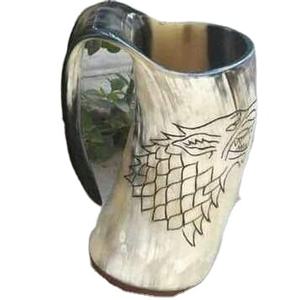 Taza de Cuerno Natural Hecha a Mano con Alto Pulido para Mesa de Cocina y Bar de Cerveza, Tazas de Cuerno de la Mejor Calidad - Product Image 1