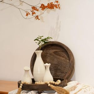 Support de plateau en bois pour affichage, support de piédestal de ferme en bois pour décor et affichage, plateau d'affichage parfait pour la décoration de la maison et de la cuisine - Product Image 4