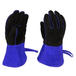 Guantes de Soldadura MIG/TIG de Cuero Vacuno de Alta Calidad, Talla XL, Guantes de Trabajo Industriales Resistentes al Calor y al Fuego - Product Image 2