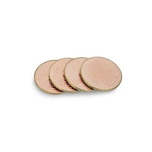 Dessous de verre en cuivre pur nouvellement produit décor de Table tenue de fête de mariage utiliser 100% à la main en cuivre tasse à thé caboteur taille personnalisée - Product Image 3