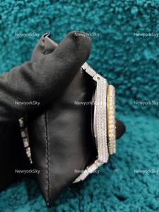 Reloj automático de acero inoxidable con tachuelas de diamante de moissanita Iced Out VVS de 41MM para hombres y mujeres - Product Image 6